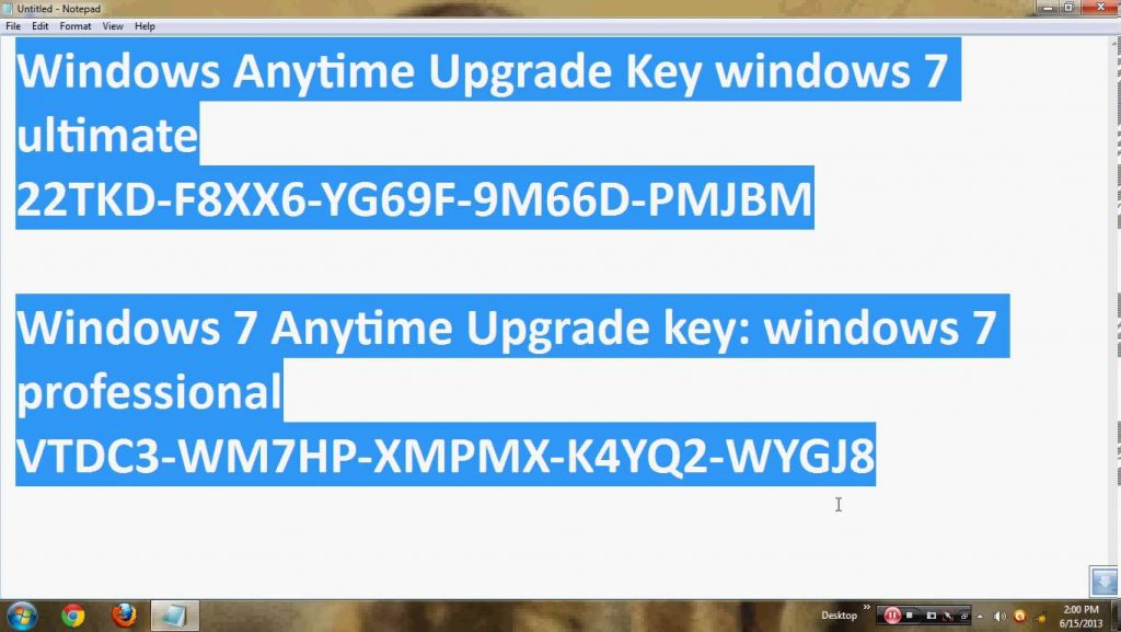 Windows 7 7600 Serial Key